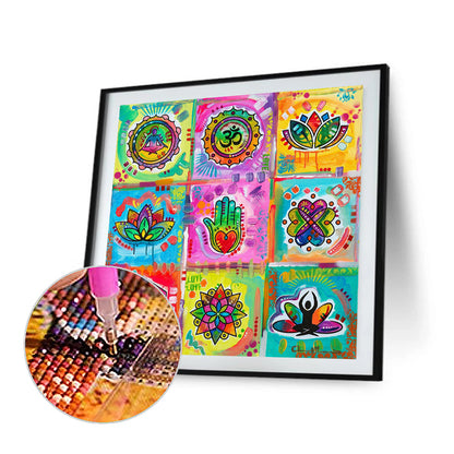 Meditation Puzzle - Full Square Drill Diamond Painting 40*40CM