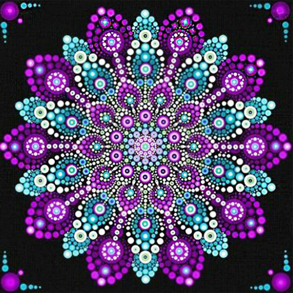 Mandala - Full Square Drill Diamond Painting 30*30CM