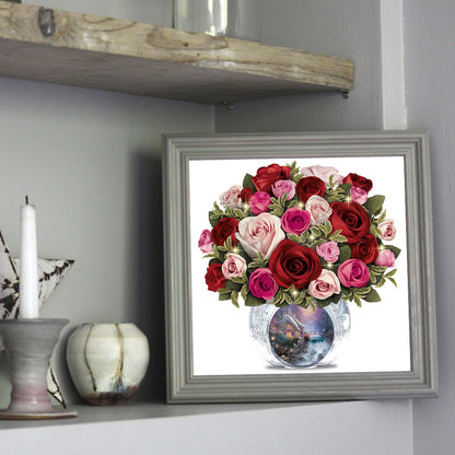 Rose Bouquet - Full Round Drill Diamond Painting 30*30CM