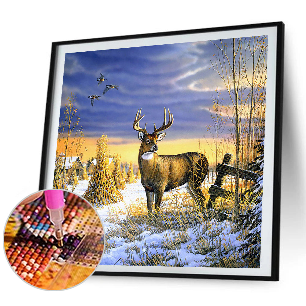 Deer In The Forest - Full Square Drill Diamond Painting 50*50CM