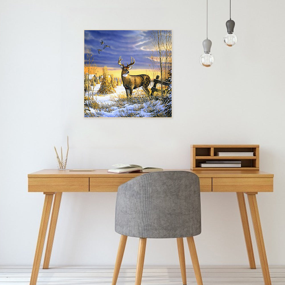 Deer In The Forest - Full Square Drill Diamond Painting 50*50CM