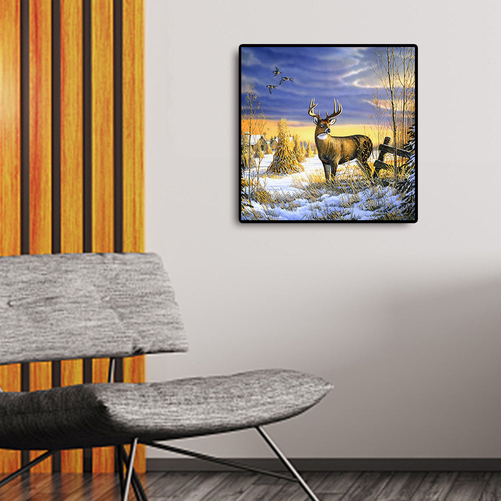 Deer In The Forest - Full Square Drill Diamond Painting 50*50CM