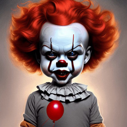 Clown - Full Square Drill Diamond Painting 30*30CM