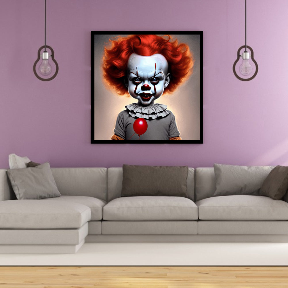 Clown - Full Square Drill Diamond Painting 30*30CM