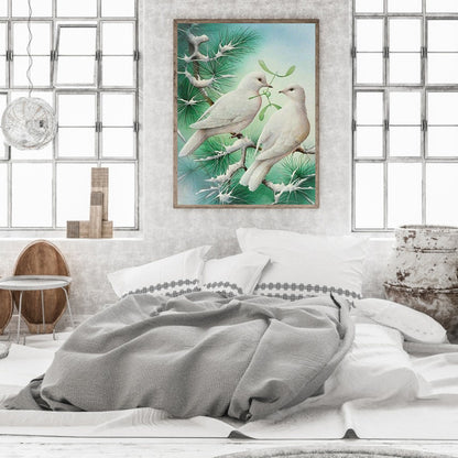 Bird On Branch - Full Round Drill Diamond Painting 30*40CM