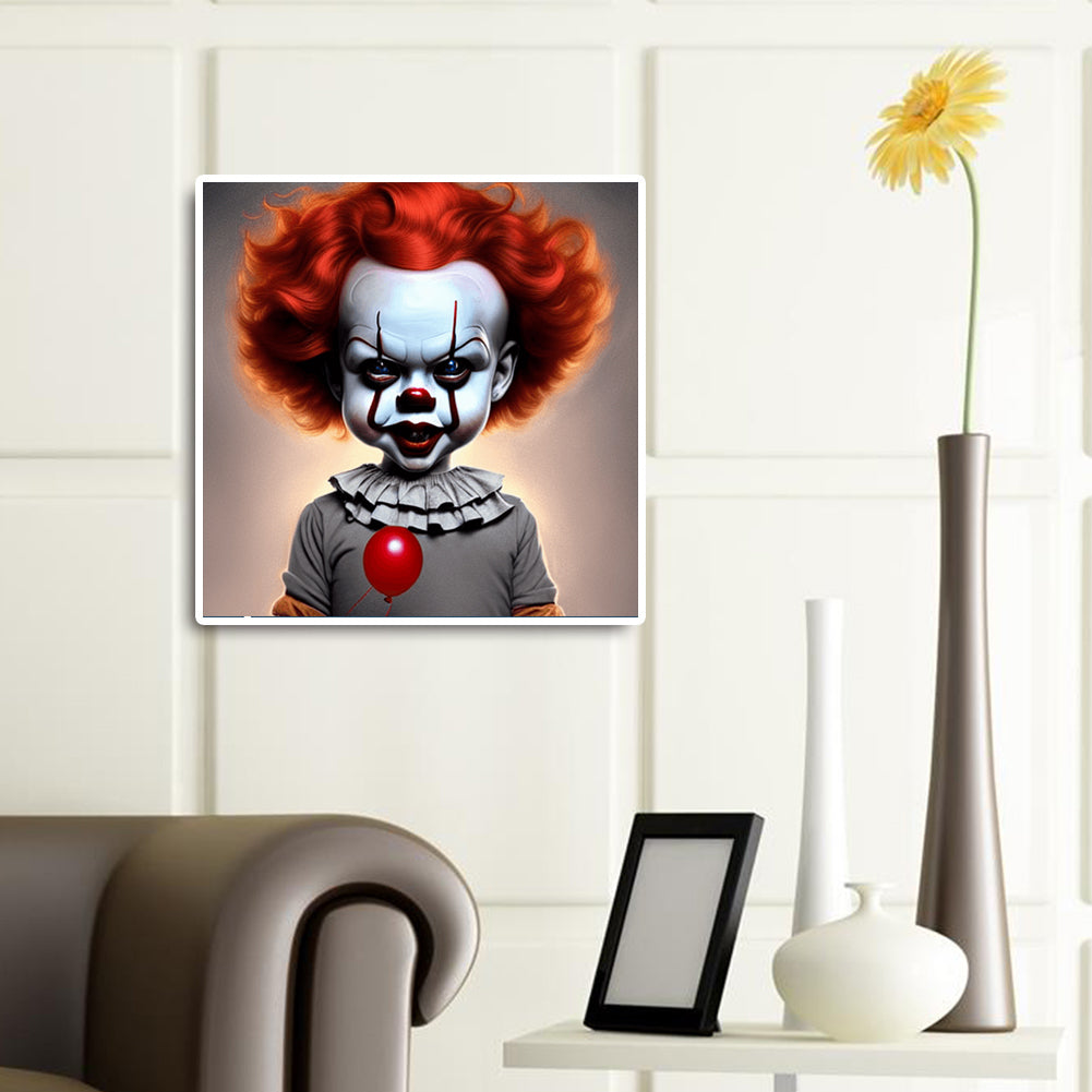 Clown - Full Round Drill Diamond Painting 30*30CM