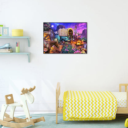 Camping Night - Full Round Drill Diamond Painting 50*40CM