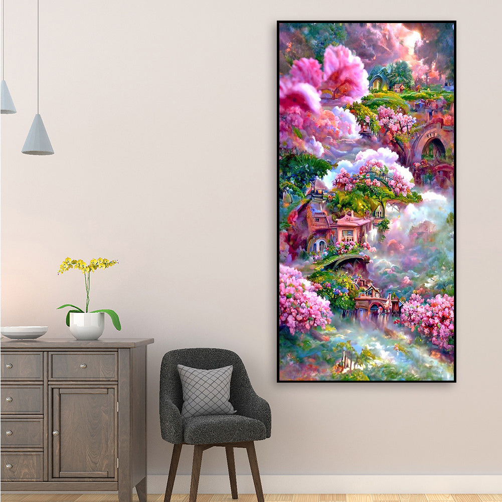 Flower Manor - Full Round Drill Diamond Painting 50*85CM
