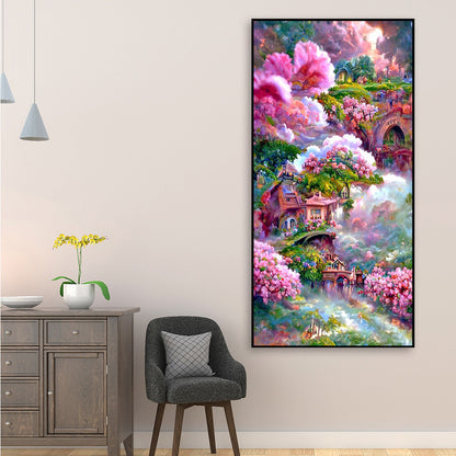 Flower Manor - Full Round Drill Diamond Painting 50*85CM