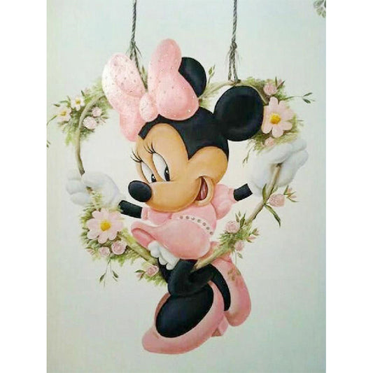 Mickey Mouse Minnie Mouse - Full Square Drill Diamond Painting 40*50CM