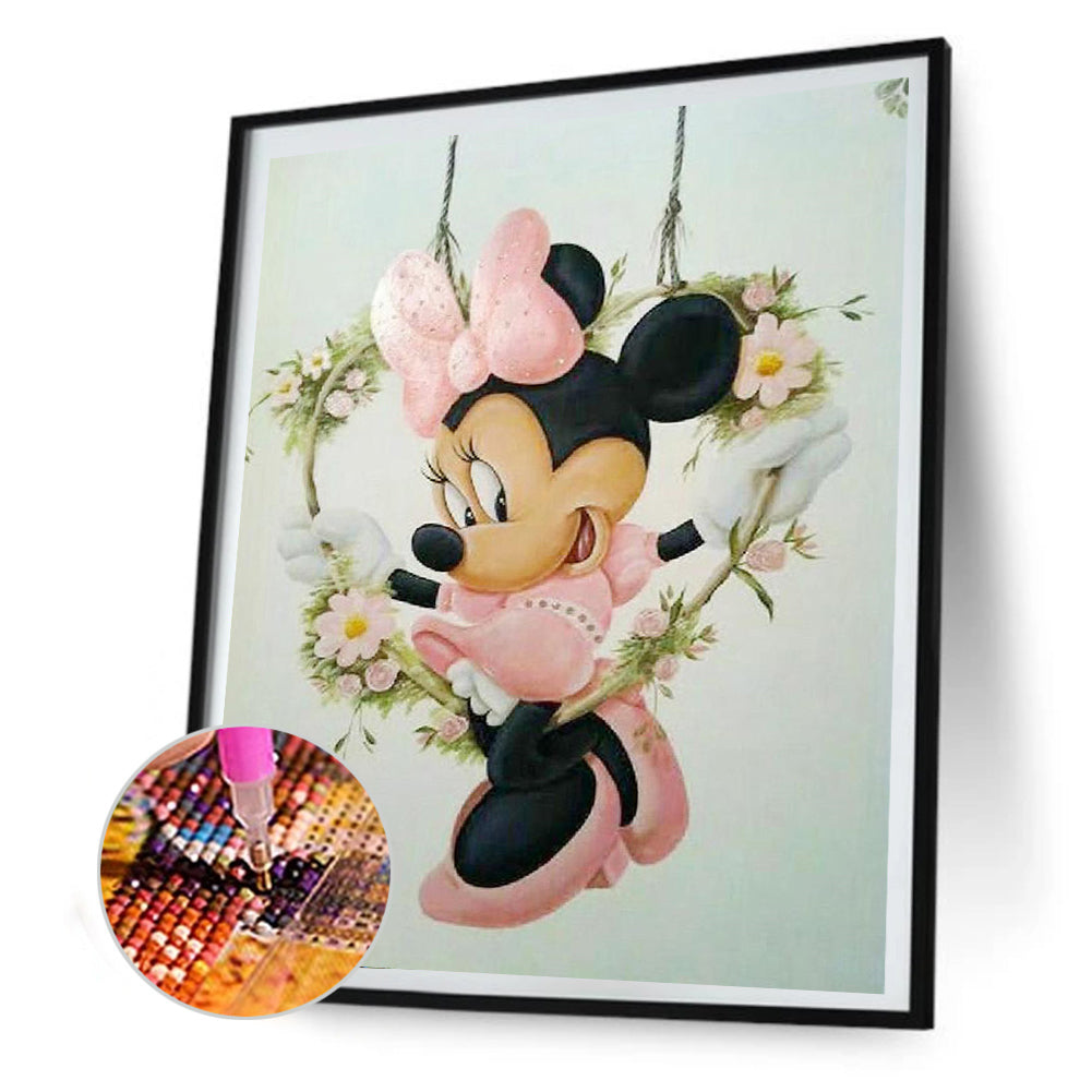 Mickey Mouse Minnie Mouse - Full Square Drill Diamond Painting 40*50CM