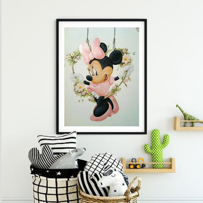 Mickey Mouse Minnie Mouse - Full Square Drill Diamond Painting 40*50CM