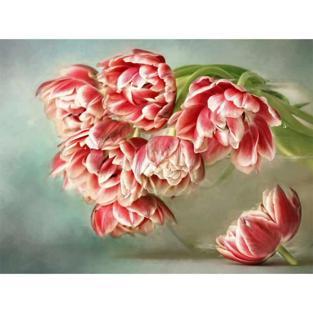 Tulip Bouquet - Full Round Drill Diamond Painting 40*30CM