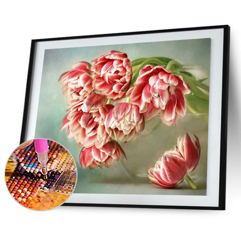 Tulip Bouquet - Full Round Drill Diamond Painting 40*30CM