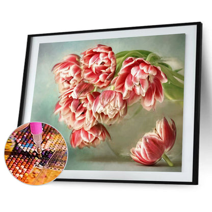 Tulip Bouquet - Full Round Drill Diamond Painting 40*30CM