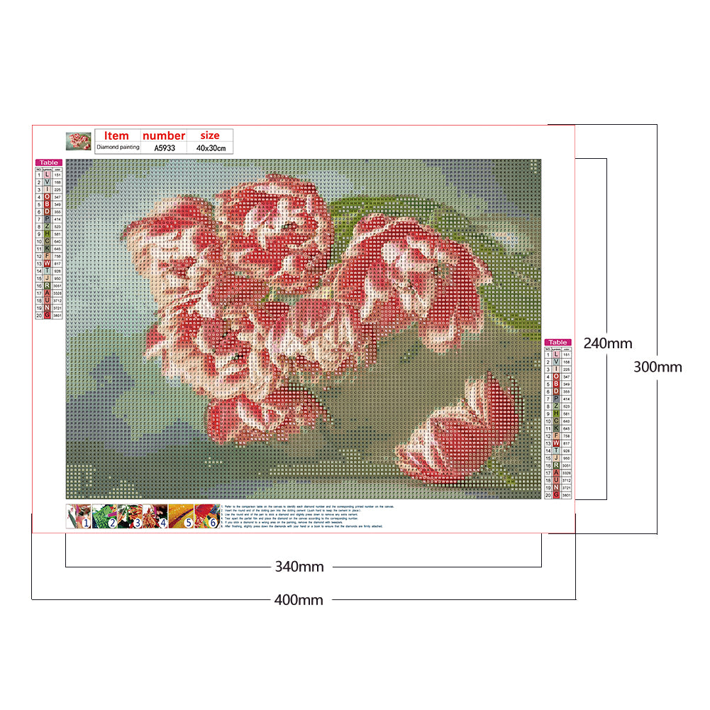 Tulip Bouquet - Full Round Drill Diamond Painting 40*30CM