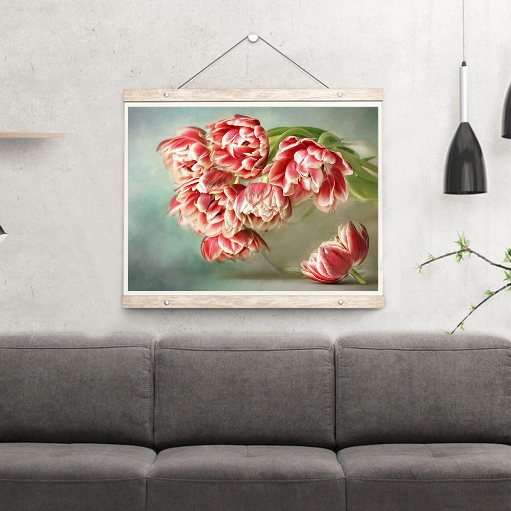 Tulip Bouquet - Full Round Drill Diamond Painting 40*30CM