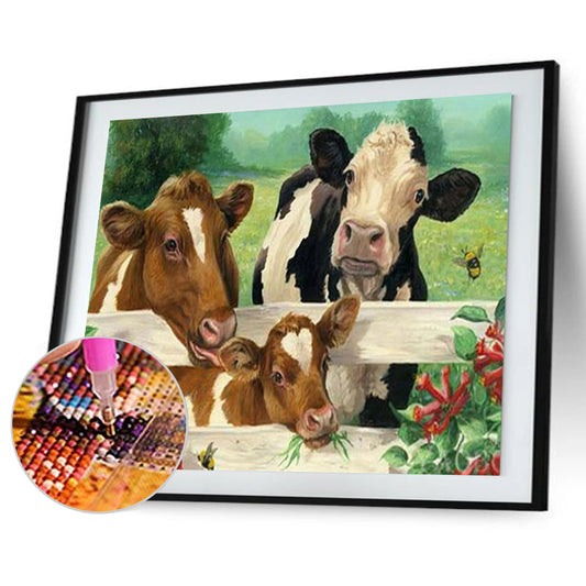 Farm Cow - Full Square Drill Diamond Painting 50*40CM