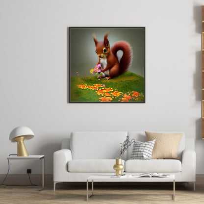 Cute Chipmunk - Full Round Drill Diamond Painting 30*30CM