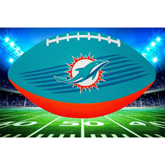 Miami Dolphins Football Team - Full Round Drill Diamond Painting 40*30CM