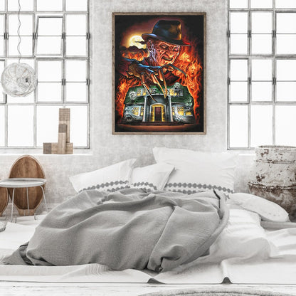 Freddie Kruger - Full Round Drill Diamond Painting 40*50CM
