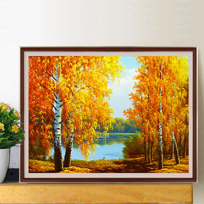 Autumn Forest - Full Square Drill Diamond Painting 50*40CM