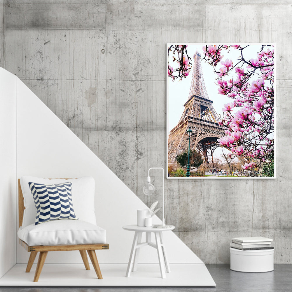 Eiffel Tower - Full Round Drill Diamond Painting 40*50CM