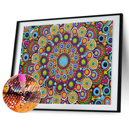 Mandala Pattern - Crystal Drill Diamond painting 40*30CM