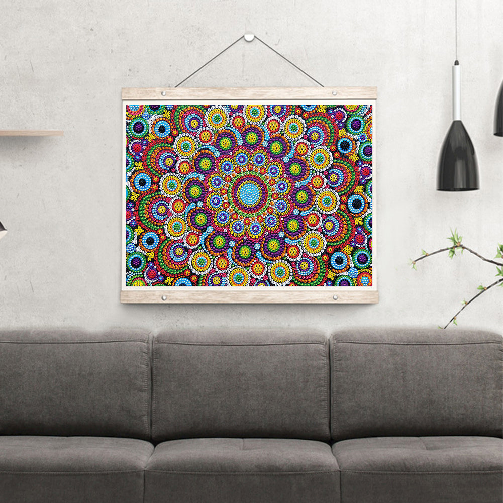 Mandala Pattern - Crystal Drill Diamond painting 40*30CM
