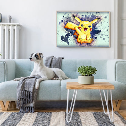 Pikachu - Full Round Drill Diamond Painting 50*40CM