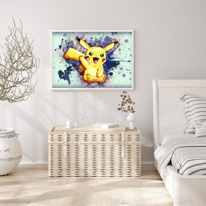 Pikachu - Full Round Drill Diamond Painting 50*40CM