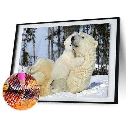 Polar Bear - Full Square Drill Diamond Painting 40*30CM