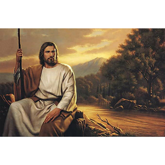 Jesus Godfather - Full Round Drill Diamond Painting 40*30CM