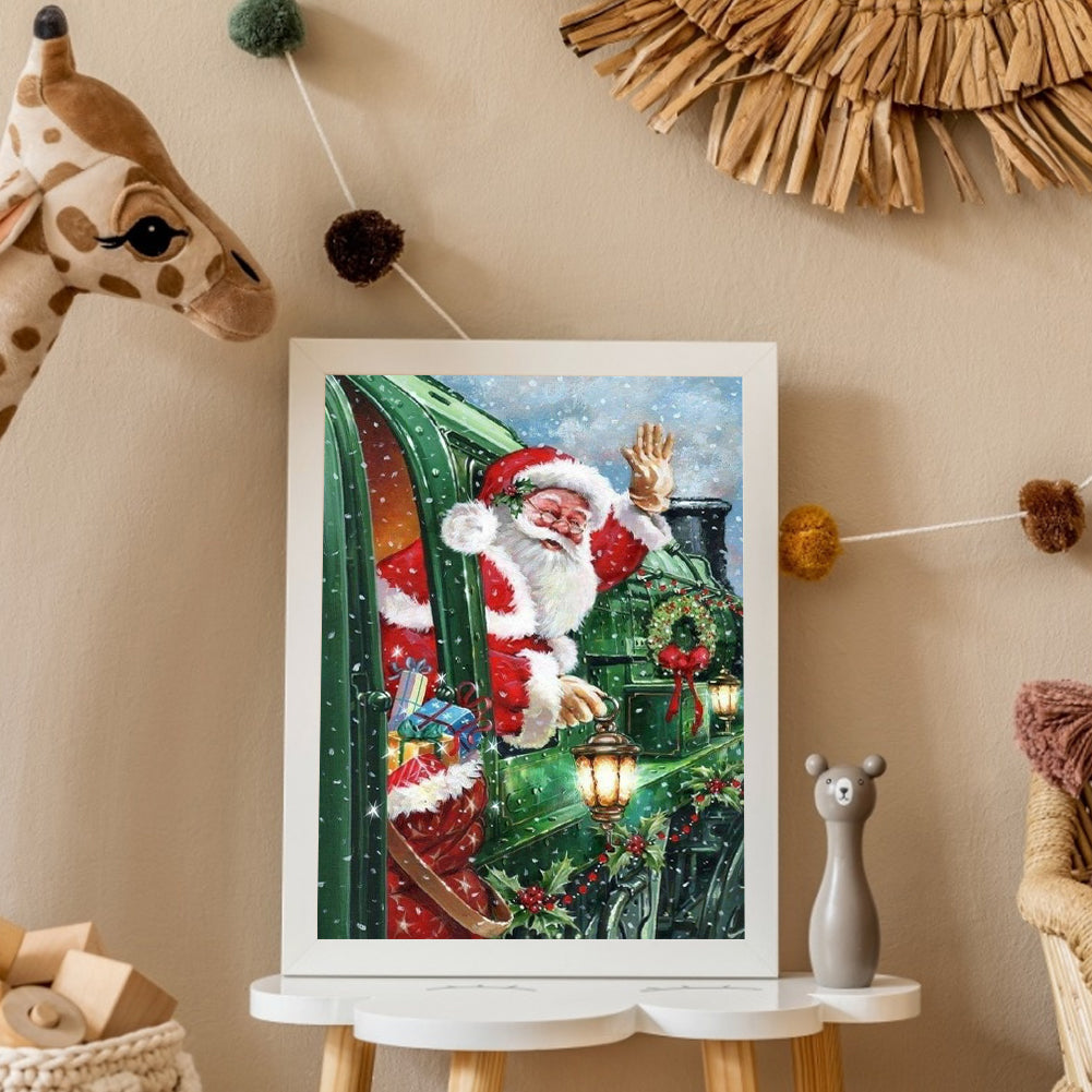 Santa Claus - Full Round Drill Diamond Painting 35*50CM