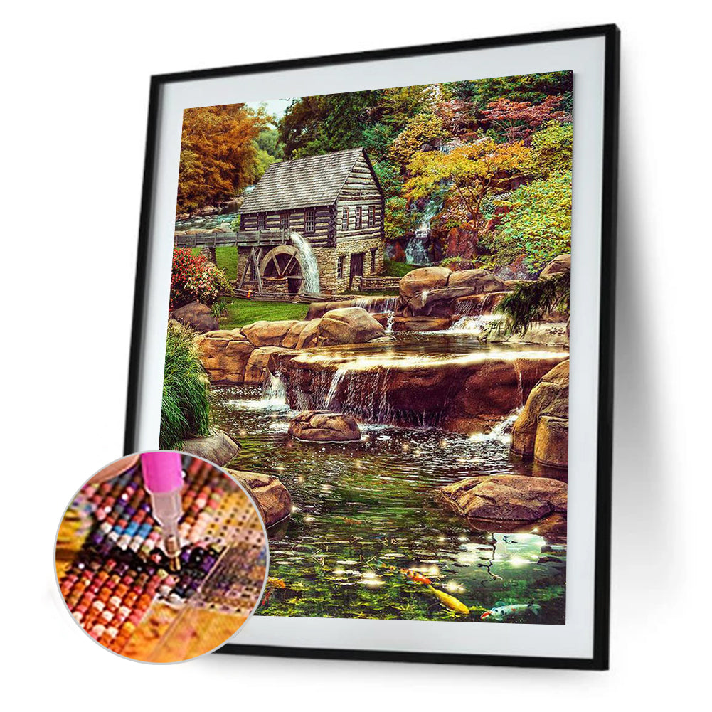 Running Water - Full Round Drill Diamond Painting 30*40CM