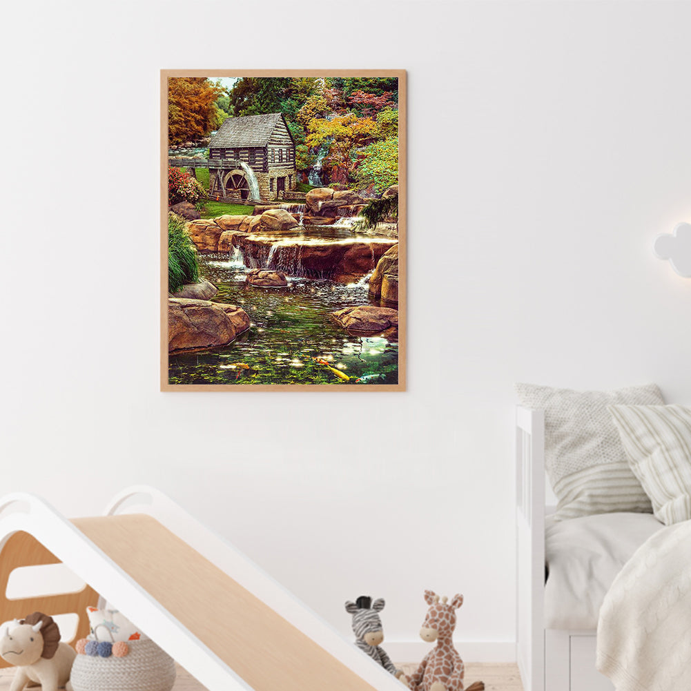 Running Water - Full Round Drill Diamond Painting 30*40CM