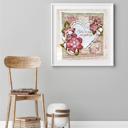Flowers And Love - Full Square Drill Diamond Painting 40*40CM