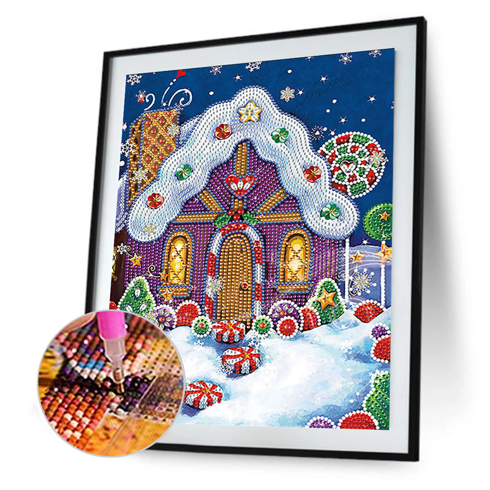 Christmas Atmosphere - Special Shaped Drill Diamond Painting 30*40cm