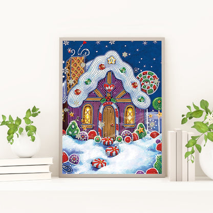 Christmas Atmosphere - Special Shaped Drill Diamond Painting 30*40cm