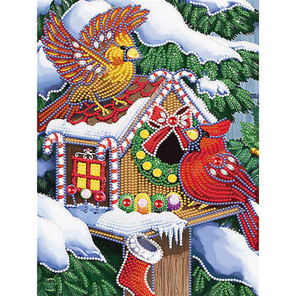 Christmas Atmosphere - Special Shaped Drill Diamond Painting 30*40cm