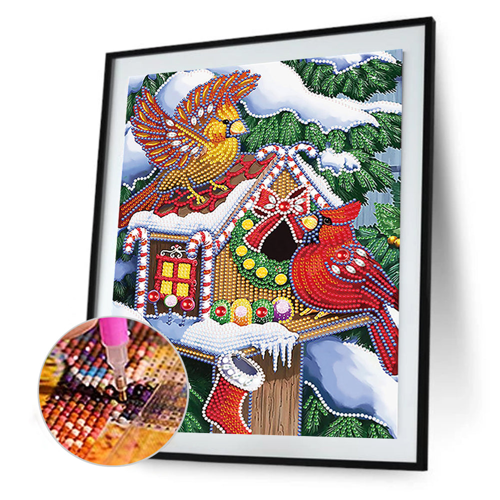 Christmas Atmosphere - Special Shaped Drill Diamond Painting 30*40cm