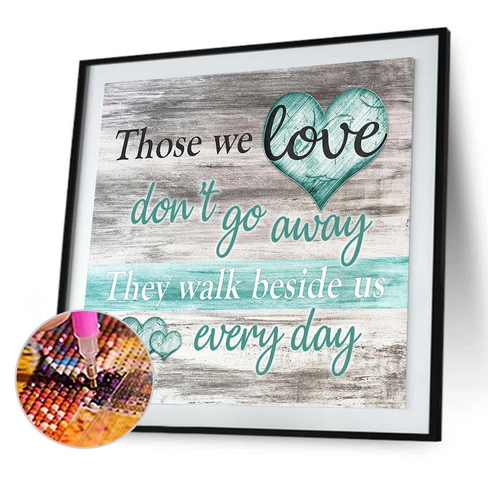 Love Text - Full Square Drill Diamond Painting 50*50CM