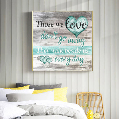 Love Text - Full Square Drill Diamond Painting 50*50CM