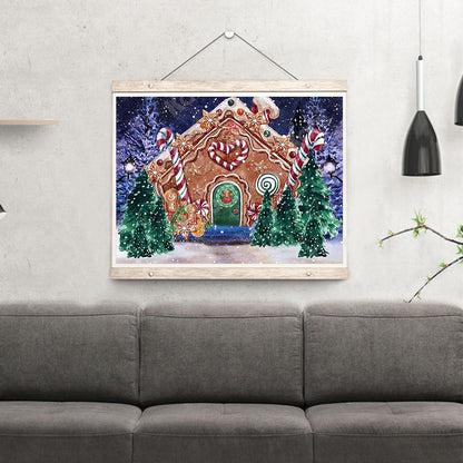 Christmas Gingerbread Room - Full Round Drill Diamond Painting 40*30CM