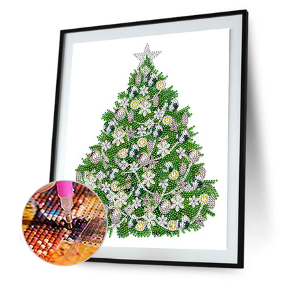 Christmas Tree - Special Shaped Drill Diamond Painting 30*40CM