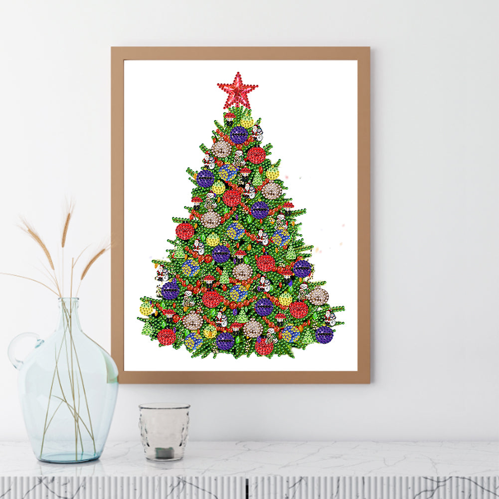 Christmas Tree - Special Shaped Drill Diamond Painting 30*40CM