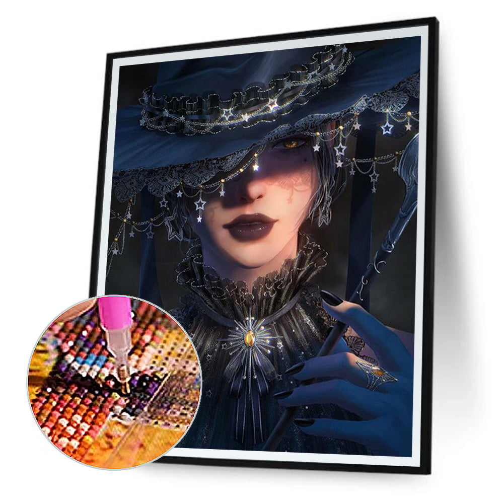 Witch - Full Round Drill Diamond Painting 30*40CM