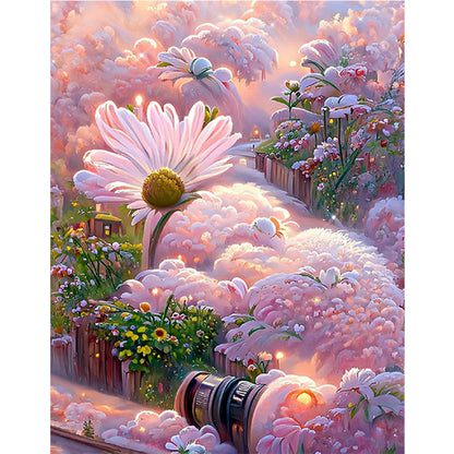 Daisy -  Full Round Drill Diamond Painting 30*40CM