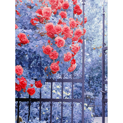 Dream Flower Manor - Full Round Drill Diamond Painting 30*40CM