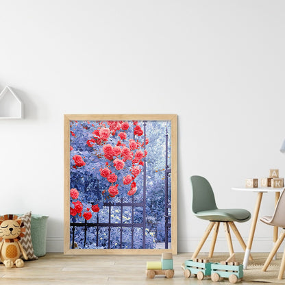 Dream Flower Manor - Full Round Drill Diamond Painting 30*40CM